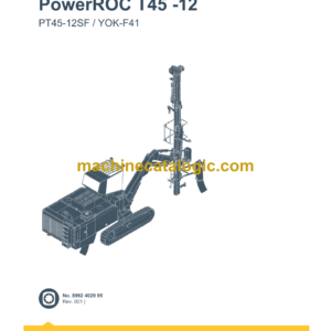 Epiroc PowerROC PT45-12SF YOK-F41 Spare Parts Catalog