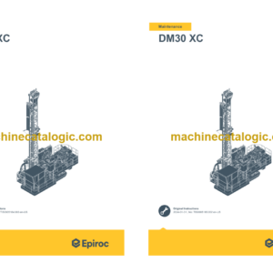 Epiroc DM30 XC China Stage IV (LP) Operation and Maintenance Manual