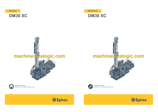 Epiroc DM30 XC China Stage IV (LP) Operation and Maintenance Manual