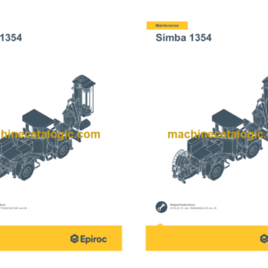 Epiroc Simba 1354 Operation and Maintenance Manual