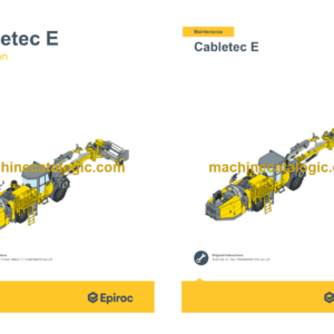 Epiroc Cabletec E Operation and Maintenance Manual