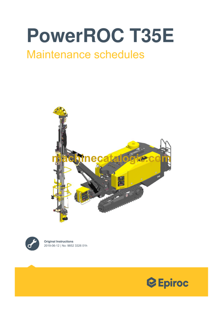 Epiroc PowerROC T35E Maintenance Manual