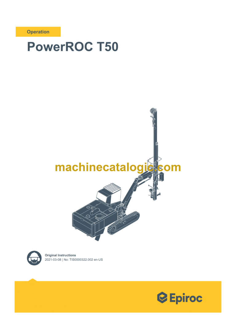 Epiroc PowerROC T50 Tier 4 Operation Manual