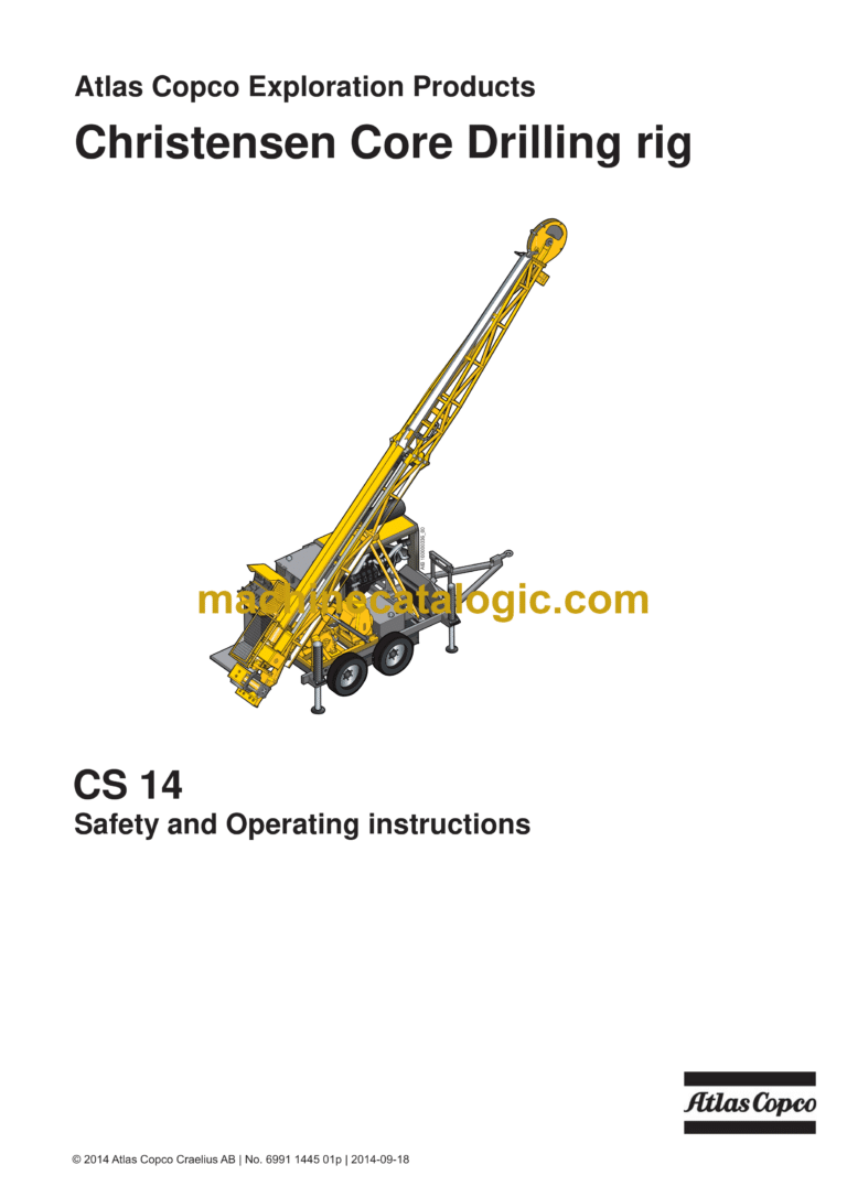 Epiroc Christensen CS14 Operation Manual
