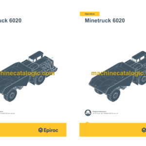 Epiroc Minetruck MT6020 MKII Operation and Maintenance Manual