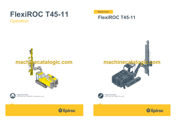 Epiroc FlexiROC T45-11 Tier 3 Operation and Maintenance Manual