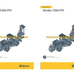 Epiroc Simba 1354-ITH Operation and Maintenance Manual