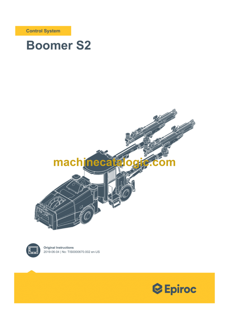 Epiroc Boomer S2 Control System Manual