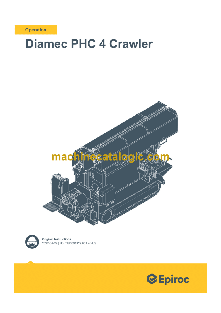 Epiroc Diamec PHC 4 Crawler Operation Manual