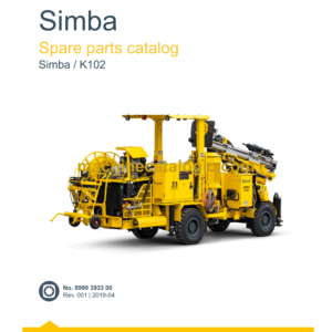 Epiroc Simba K102 Spare Parts Catalog