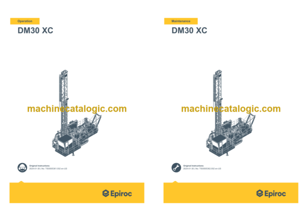 Epiroc DM30 XC T3 (SP) Operation and Maintenance Manual