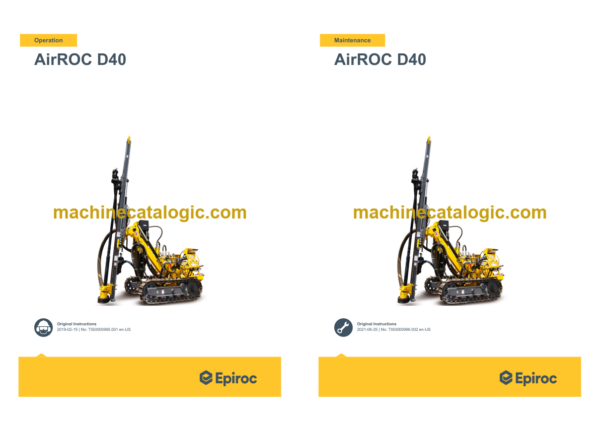 Epiroc AirROC D40 Operation and Maintenance Manual