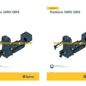 Epiroc Robbins 34RH QRS Operation and Maintenance Manual