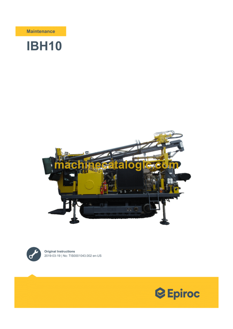 Epiroc IBH10 Mark I Maintenance Manual
