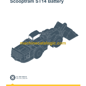 Epiroc Scooptram ST14 Battery Spare Parts Catalog