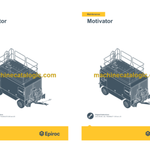 Epiroc Motivator Operation and Maintenance Manual