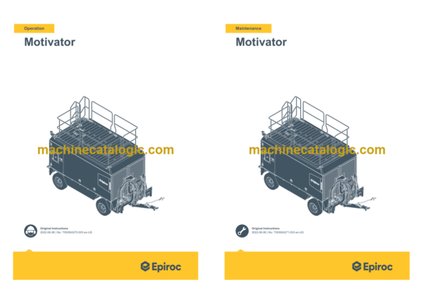 Epiroc Motivator Operation and Maintenance Manual