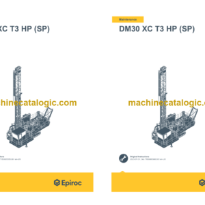 Epiroc DM30 XC T3 HP (SP) Operation and Maintenance Manual