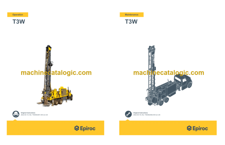 Epiroc T3W Operation and Maintenance Manual