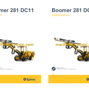 Epiroc Boomer 281 DC11 Operation and Maintenance Manual