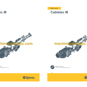 Epiroc Cabletec M Operation and Maintenance Manual