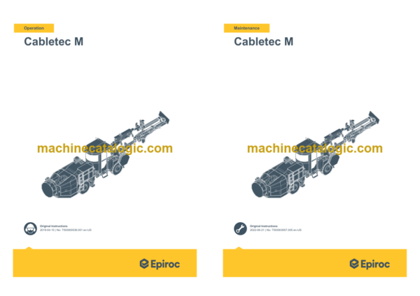 Epiroc Cabletec M Operation and Maintenance Manual