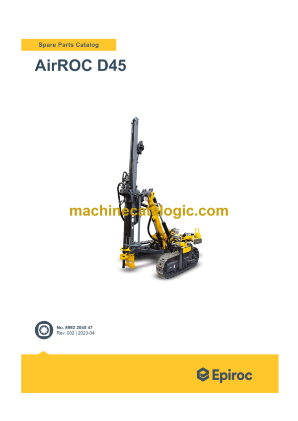 Epiroc AirROC D45 Spare Parts Catalog