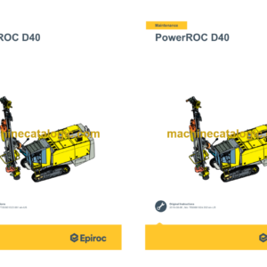 Epiroc PowerROC D40 Operation and Maintenance Manual