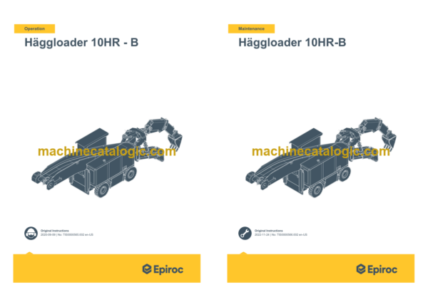 Epiroc Haggloader 10HR-B Stage 3A Operation and Maintenance Manual