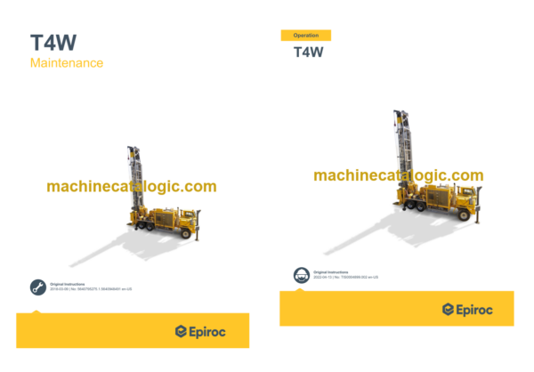 Epiroc T4W Operation and Maintenance Manual