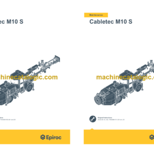 Epiroc Cabletec M10 S Operation and Maintenance Manual