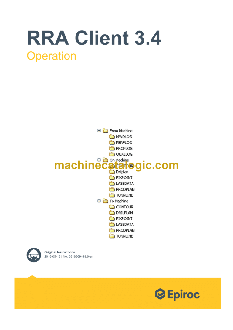 Epiroc RRA Operation Manual