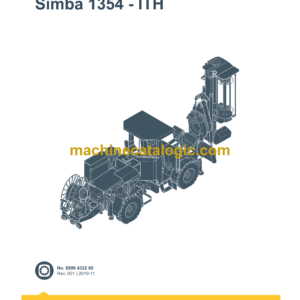 Epiroc Simba 1354-ITH Spare Parts Catalog