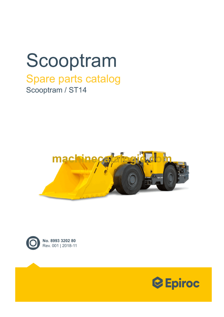 Epiroc Scooptram ST14 Spare Parts Catalog