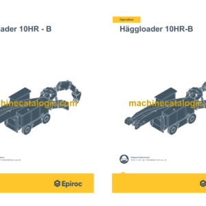 Epiroc Häggloader 10HR-B Stage 4 Operation and Maintenance Manual