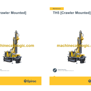 Epiroc TH5 Crawler Mounted Operation and Maintenance Manual