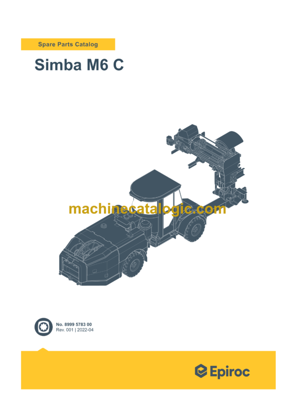 Epiroc Simba M6 C Spare Parts Catalog