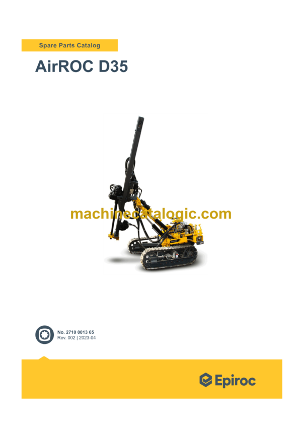 Epiroc AirROC D35 Spare Parts Catalog