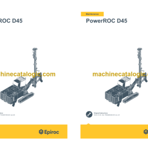 Epiroc PowerROC D45 China Stage IV Operation and Maintenance Manual