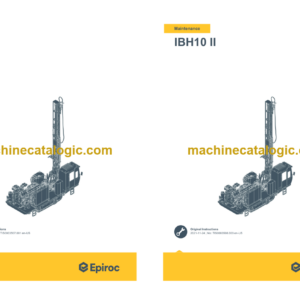 Epiroc IBH10 II Operation and Maintenance Manual