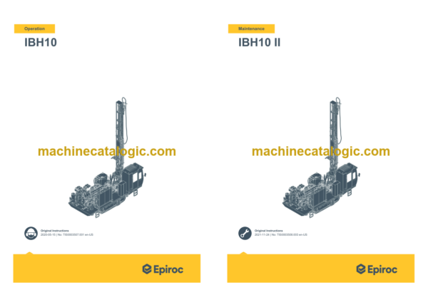 Epiroc IBH10 II Operation and Maintenance Manual