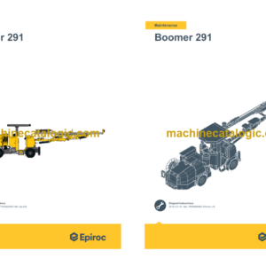 Epiroc Boomer 291 Operation and Maintenance Manual