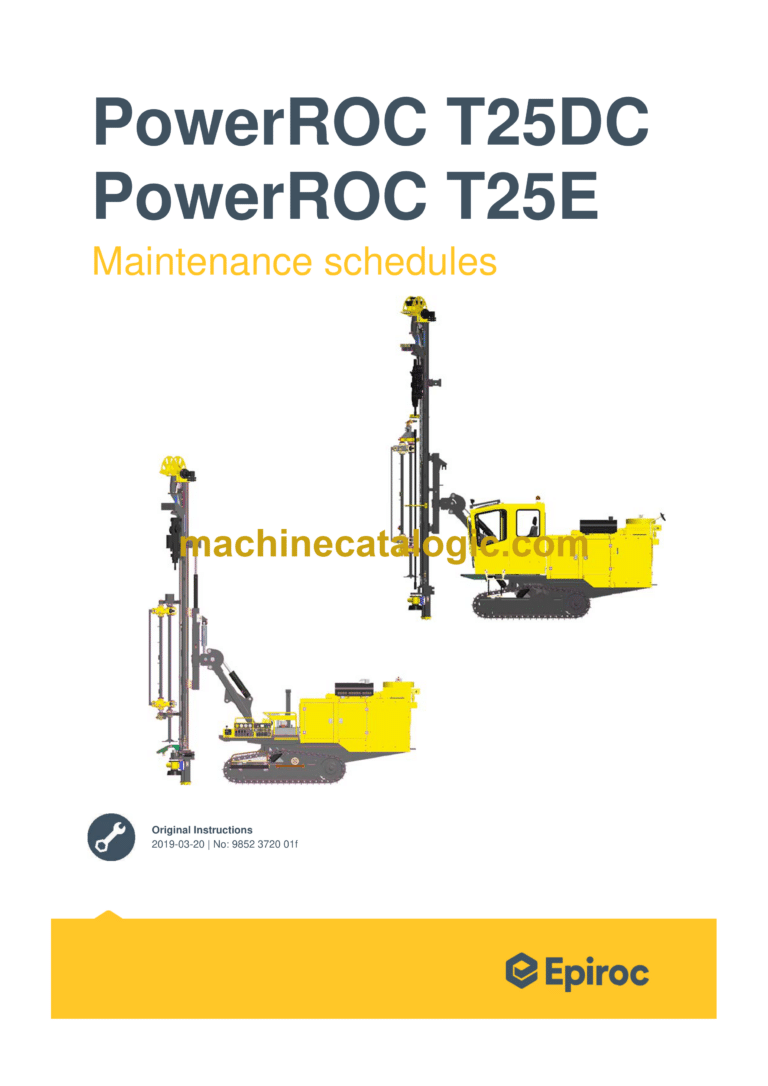 Epiroc PowerROC T25E Maintenance Manual