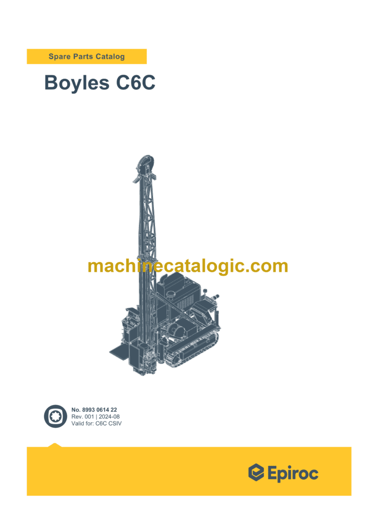 Epiroc Boyles C6C Spare Parts Catalog