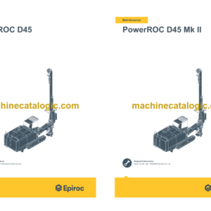 Epiroc PowerROC D45 Mk II Operation and Maintenance Manual