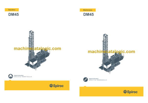 Epiroc DM45 Operation and Maintenance Manual