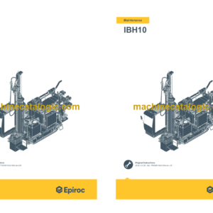 Epiroc IBH10 Mark I Operation and Maintenance Manual