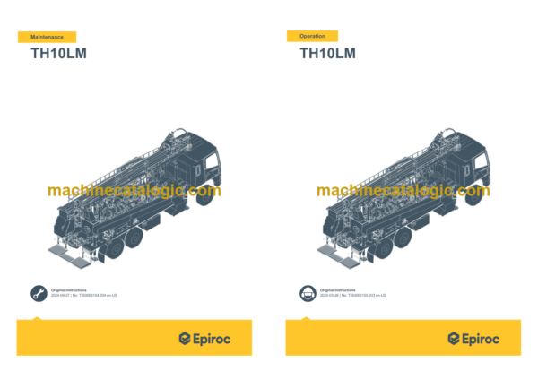 Epiroc TH10LM Common Frame Operation and Maintenance Manual