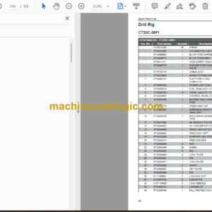 Epiroc CT20, CT20C Christensen Core Drilling Rig Spare Parts Catalog