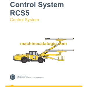 Epiroc Boomer E2C RCS5 Control System Manual